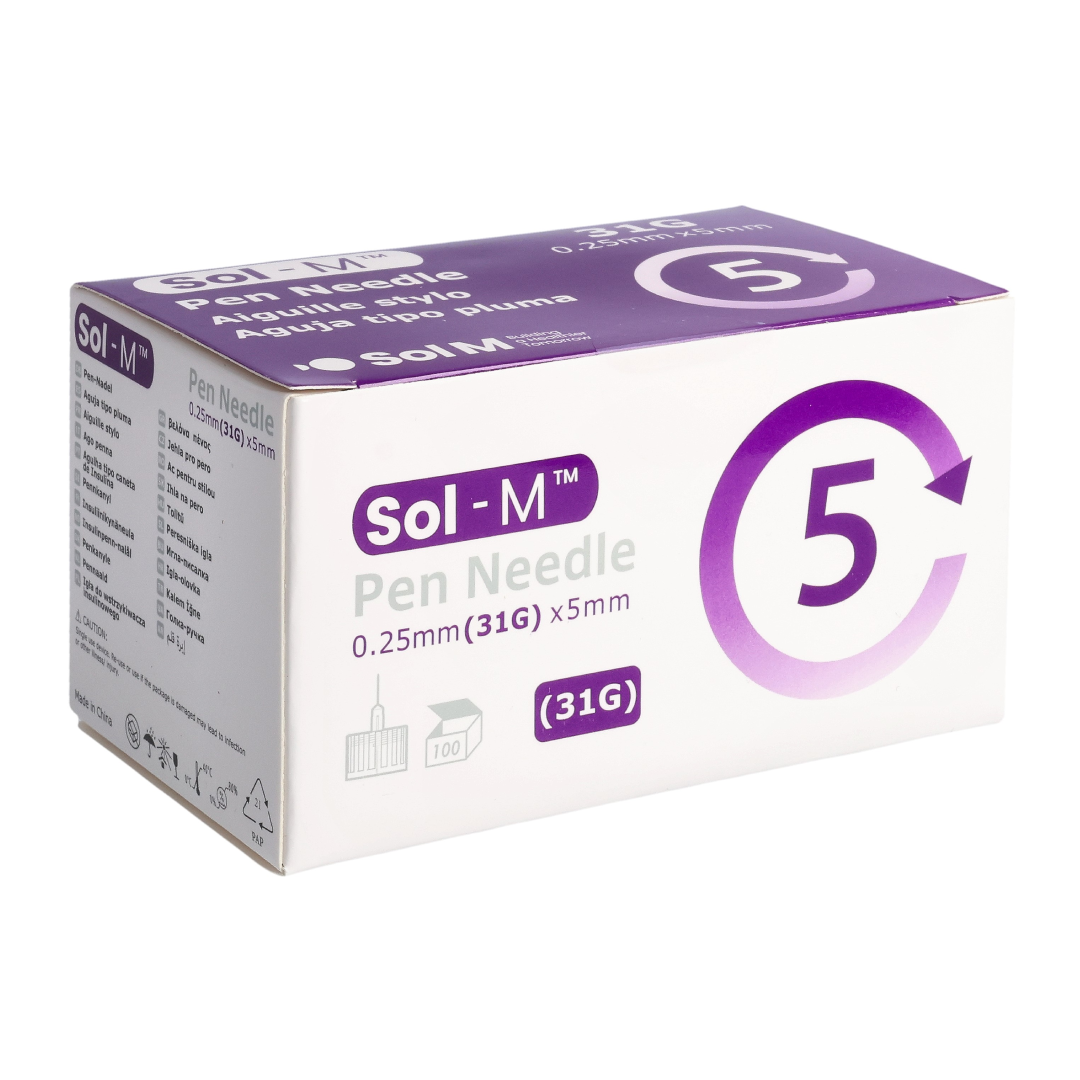 Sol-M™ Pen Needles (31G x 5mm)